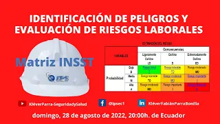 Identificación de Peligros y Evaluación de Riesgos Laborales. Metodología del INSST