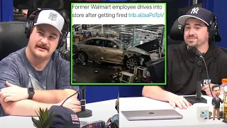 Person Gets Fired From Walmart, Then Drives Car Through The Store