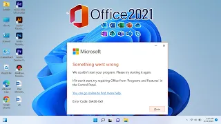 How to fix Microsoft Office 2021 - Something went wrong on Windows 11