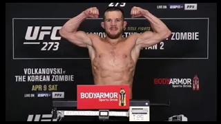 Petr Yan UFC 273 Weigh In Scream
