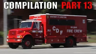 Fire Trucks and Police Cars Responding Compilation - Part 13