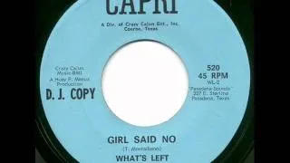 What's Left - girl said no