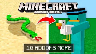 10 ADDONS Increíbles Para Minecraft Bedrock!