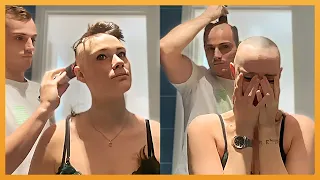 PEOPLE WHO SHAVE HEAD FOR SUPPORT! | EMOTIONAL REACTIONS
