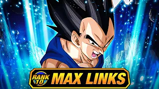 POWERFUL EZA! LEVEL 10 LINKS 100% RAINBOW STAR EZA INT BASE VEGETA! (DBZ: Dokkan Battle)