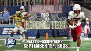 2023 Aflac Kickoff Game: Louisville Cardinals vs. Georgia Tech Yellow Jackets | @cfbhall highlights