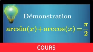 Démonstration arcsin(x)+arccos(x)=pi/2 • METHODE 3 avec la DERIVATION • quelques pièges ! MPSI PCSI