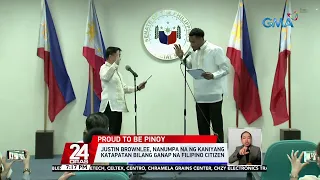 Justin Brownlee, nanumpa na ng kaniyang katapatan bilang ganap na Filipino citizen | 24 Oras