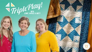 Triple Play: 3 NEW Half-Square Triangle Table Runners - Free Quilting Tutorial Video