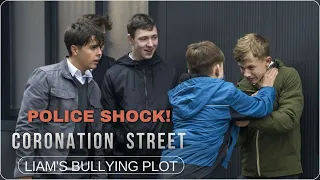 Coronation Street police shock in Liam's bullying plot