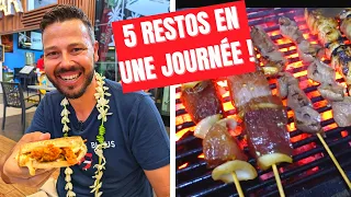 MAXI FOOD TOUR à TAHITI  : FISH BURGER, BROCHETTES, ... 5 RESTOS en UN JOUR !