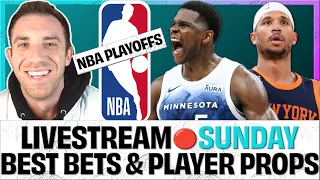 NBA LIVE 🔴 Player Props & Best Bets | Knicks Pacers | Nuggets Timberwolves | Sunday May 12