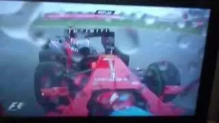 F1 2013 - Malaysia - Alonso Crash (Hit Vettel)