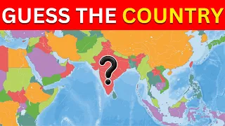 Guess The Countries On The Map | Country Quiz