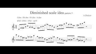 Diminished Scale  idea Pattern 5 / Diminished lick Jazz Saxophone Lessons