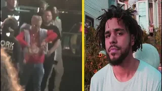 Lil Pump Pulled Up At J Cole's Rolling Loud Set!