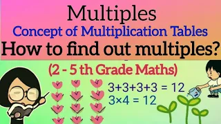 Multiples | Multiplication Concept |How to find out multiples of numbers? with real life examples