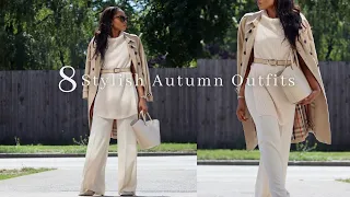 8 Stylish Transitional Autumn Outfits | Fall Lookbook 2023