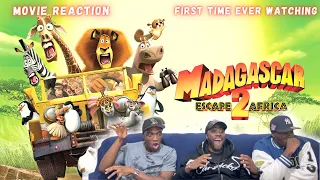 From New York to Africa!!! First Time Reacting To MADAGASCAR 2 | MOVIE MONDAY | GROUP REACTION