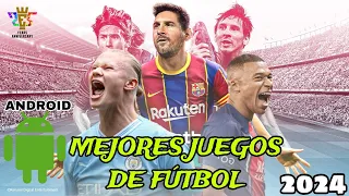 TOP 5 MEJORES JUEGOS DE FUTBOL PARA ANDROID 2024 (PARTE 5) OFFLINE/ONLINE