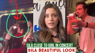 Halil Ibrahim Ceyhan Close to Girl in Concert !Sila Turkoglu Beautiful look