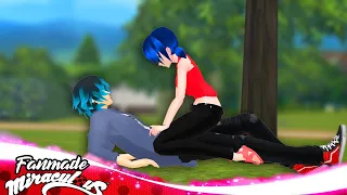 Miraculous Ladybug🐞 - MARINETTE cae sobre LUKA😳💖 [Lukanette]