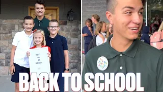 EMBARRASSING OUR TEENAGE SON ON HIS BIRTHDAY ON THE FIRST DAY OF SCHOOL | BACK TO SCHOOL 2022