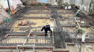 How To Construction & Setup Beam Concrete Foundation Reinforced Most Solid For Your House