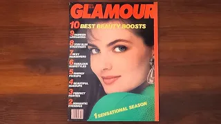 1986 December ASMR Magazine Flip Through: Glamour w Paulina Porizkova