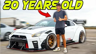 Meet the Kid who Daily Drives a LIBERTY WALK 800hp Monster Nissan GTR!