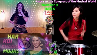 Amira conquers the World Number 9  "INDIA" Extended Mix "Laila Main Laila"  - Nur Amira Syahira