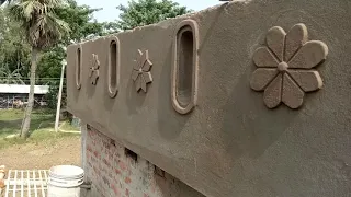 amazing wall flower design