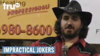 Impractical Jokers - Rodeo Champ Dragged Through The Mud (Punishment) | truTV