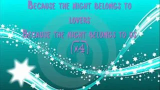 Cascada-Because The Night-Lyrics Video