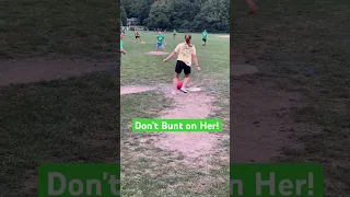 The best tips not to bunt in kickball 😱 #kickball #youtubeshorts #sports