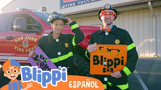 Blippi y Meekah diseñan un camión de bomberos | Blippi Español | Videos educativos para niños