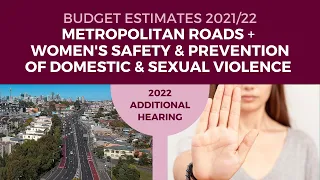 Budget Estimates 2021-2022 - Portfolio Committee No. 6 - 1 March 2022