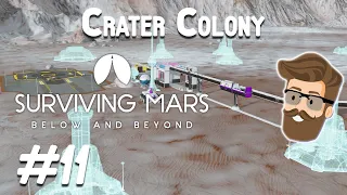 Frozen Tracks (Crater Colony Part 11) - Surviving Mars Below & Beyond Gameplay
