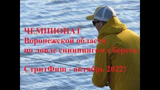 Чемпионат Воронежской области по спиннингу с берега октябрь 2022