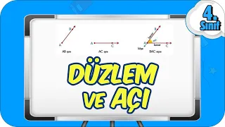 Düzlem ve Açı / Güncel Konu Anlatımı 🧊 4.Sınıf Matematik #2023