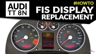 Audi TT 8N Mk1 instrument cluster LCD pixel repair – FIS LCD screen replacement