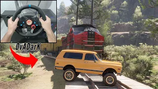 Unexpected Landing GMC Jimmy ~ Forza Horizon 5 / Steering Wheel & Shifter Logitech G29 #SHorts