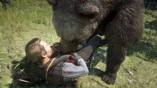 Bear Attack Animation in Red Dead Redemption 2