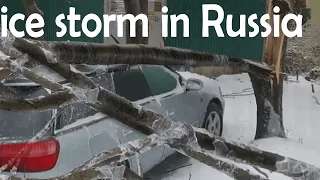 first ice storm in Russia's Far East