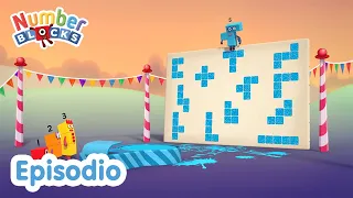 Numberblocks en Español | Episodios completos | ESTAMPOLINES