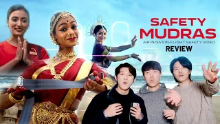 Koreans review Air India's New In-Flight Safety Video!!