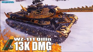 13к урона ДВЕ ОТМЕТКИ World of Tanks ✅ WZ-111 Qilin лучший бой