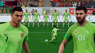 FIFA 23 ! GOALKEEPER MESSI VS GOALKEEPER RONALDO ! Argentina v Portugal ! PENALTY SHOOTOUT