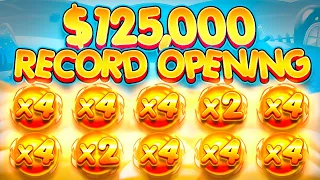 RECORD WIN ON $125,000 BONUS OPENING! (INSANE)