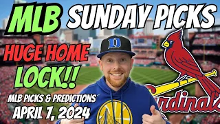 HUGE MLB LOCK!! MLB Picks Today 4/7/2024 | Free MLB Picks, Predictions & Sports Betting Advice